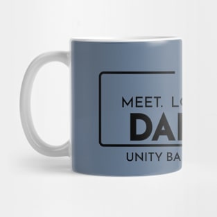 MEET. LOVE. SERVE. (on LIGHT) Mug